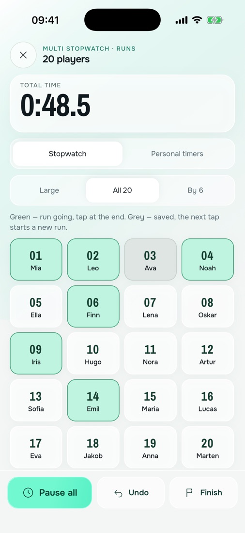 Multi stopwatch
