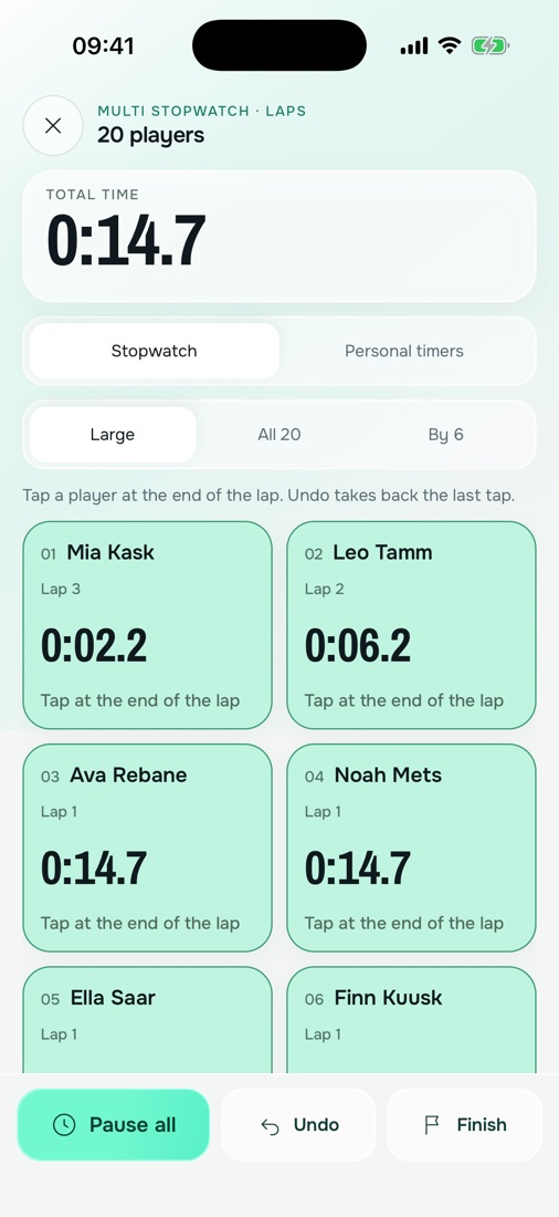 Multi stopwatch